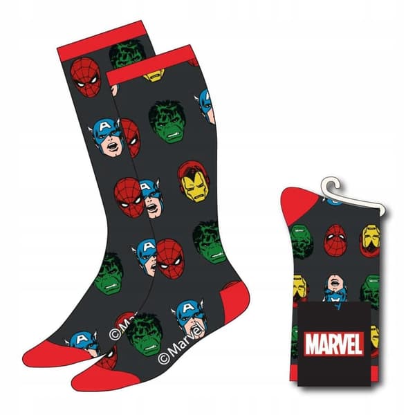 MARVEL SOCKS AVENGERS FACES 38–45
