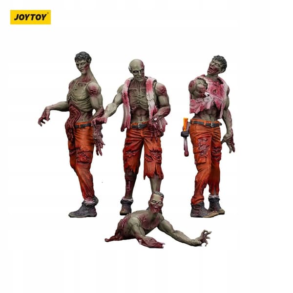 Joy Toy Zombie Dark Source Action 4-Pack Mechanic Team 8 cm Figure