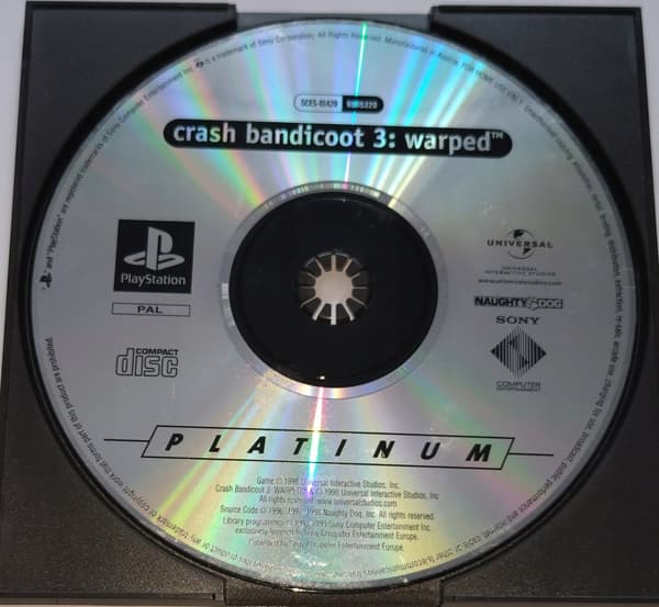 Crash Bandicoot 3: Warped for PlayStation (PSX) – DISC ONLY – PLEASE READ THE DESCRIPTION!