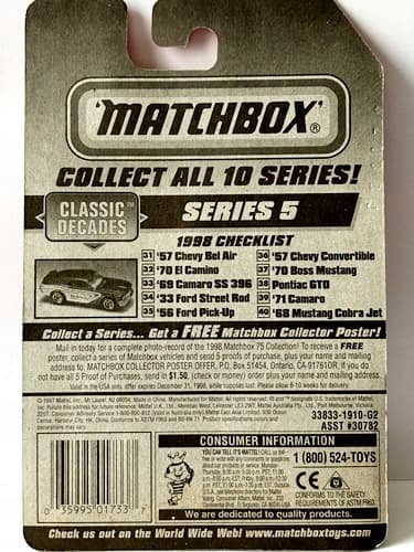 MATCHBOX-69 CAMARO SS 396 (B0)