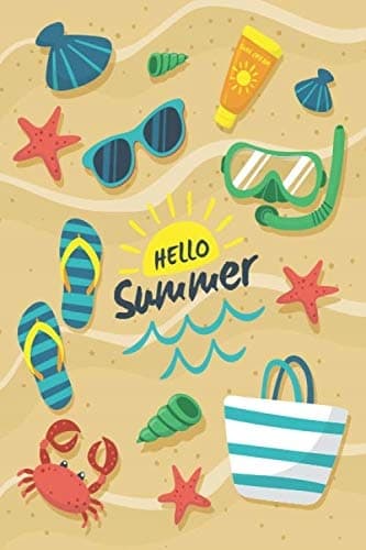 Hello summer: Cute Gift Lined Notebook / Journal, 110 pages