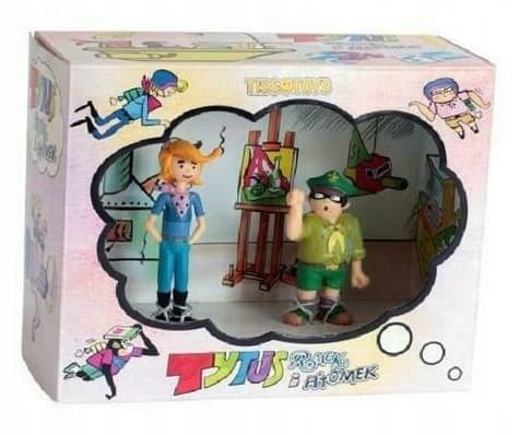 Romek and Atomek figurine set