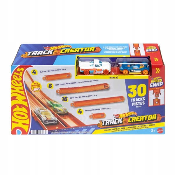 Hot Wheels Track Creator 7.6m Track Set with Cars