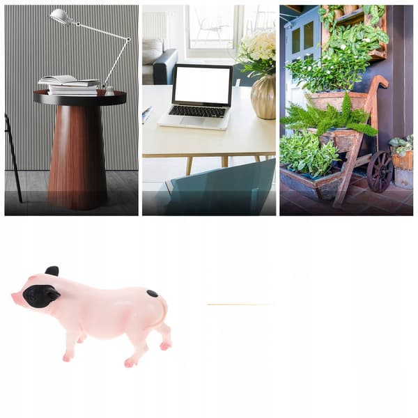PLASTIC PIG FIGURINE – REALISTIC APPEARANCE AND DURABILITY
