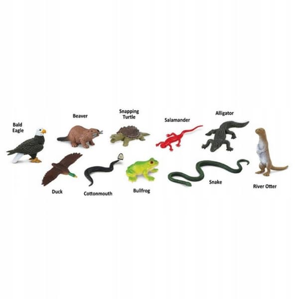 SAFARI LTD ‘RIVER ANIMALS’ Figurine Set – Montessori
