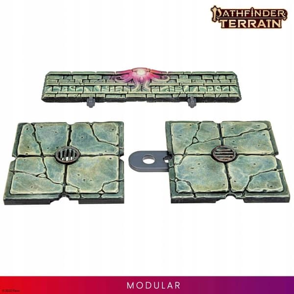 Pathfinder Terrain: Abomination Vaults – vegger i halv høyde