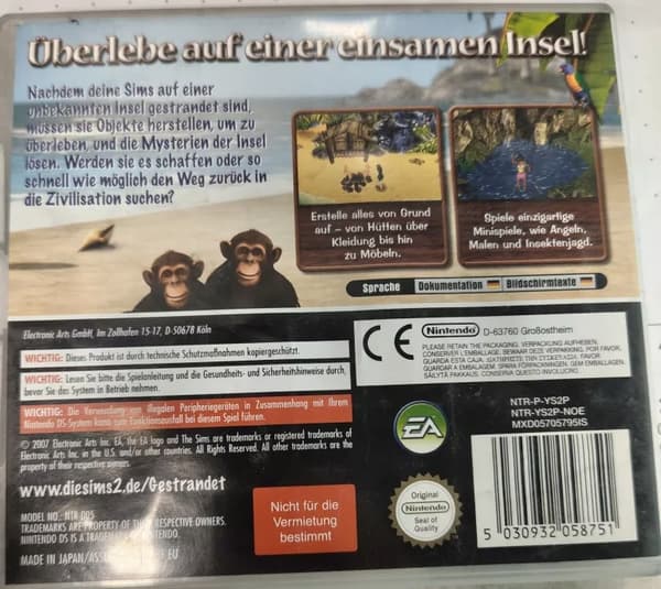 NINTENDO DS THE SIMS 2 CASTAWAY