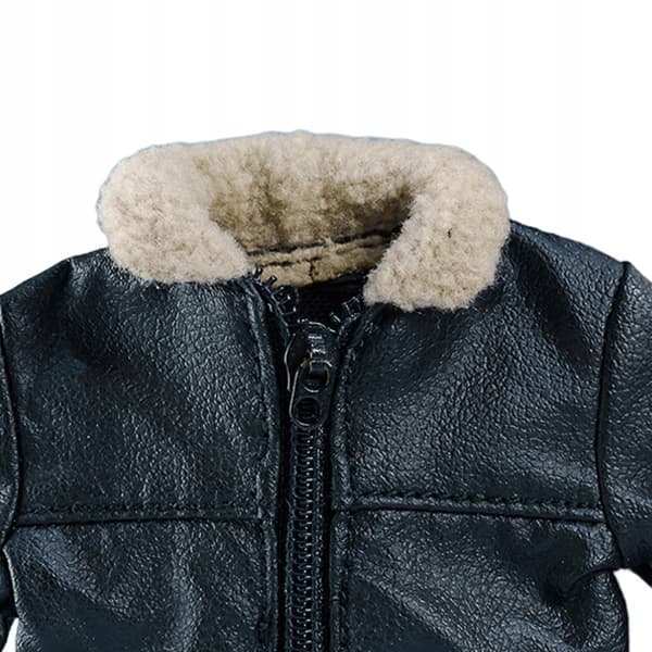 1/12 scale jacket Action figures Coat Handmade educational toy Black doll