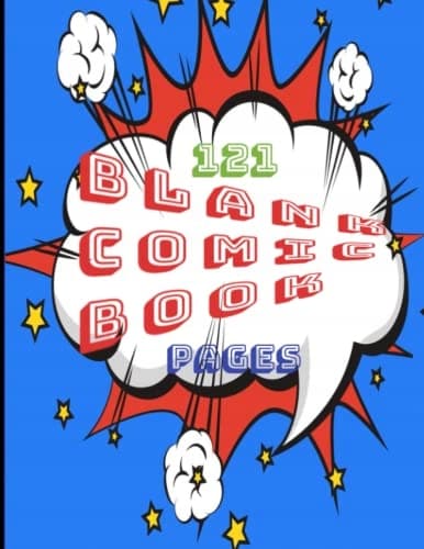 121 blank comic book pages