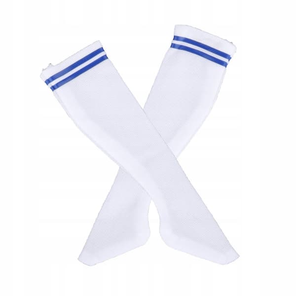 1/6 scale sock accessories – ‘Moda Stylowy Mini Stripe’ blue crew-neck top