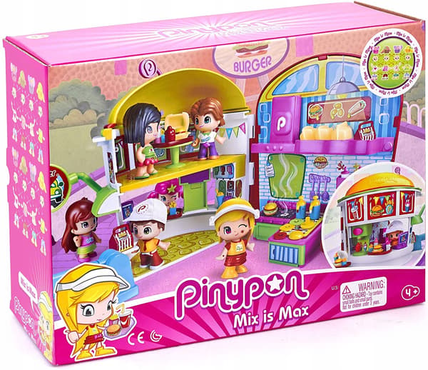 Pinypon City BURGER SHOP + DOLL Set