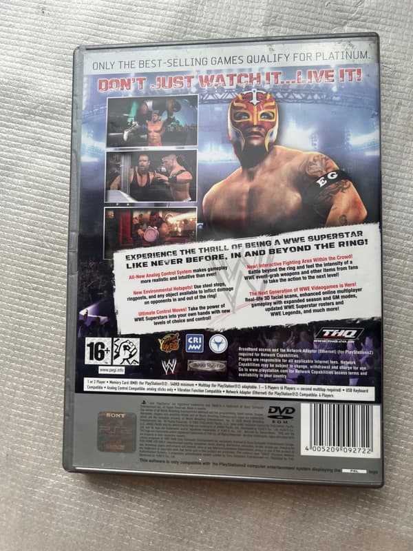 SMACKDOWN VS RAW 2007 4 PS2 PLATINUM
