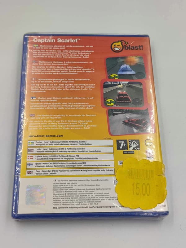 CAPTAIN SCARLET PS2 game – NEW, SEALED IN PLASTIC