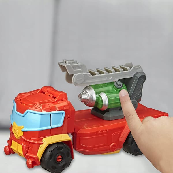 TRANSFORMERS RESCUE BOTS HOT SHOT 35cm LARGE 2-in-1