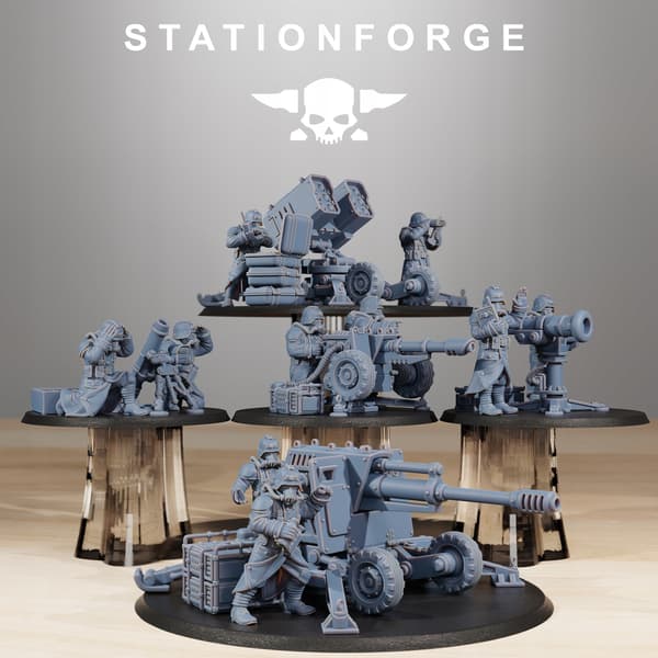 GrimGuard Battle Weapons – Station Forge – 3D printing