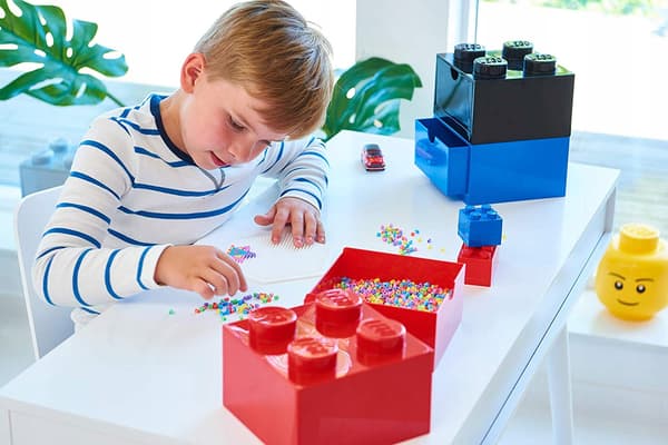 LEGO 4-Drawer Black Desk Brick Storage Box