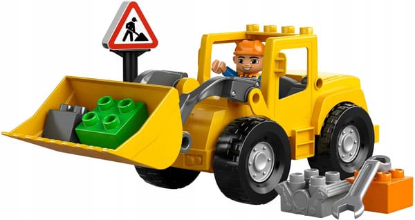 LEGO DUPLO 10520 Loader, Construction Site, Road Sign, Spanner, Builder