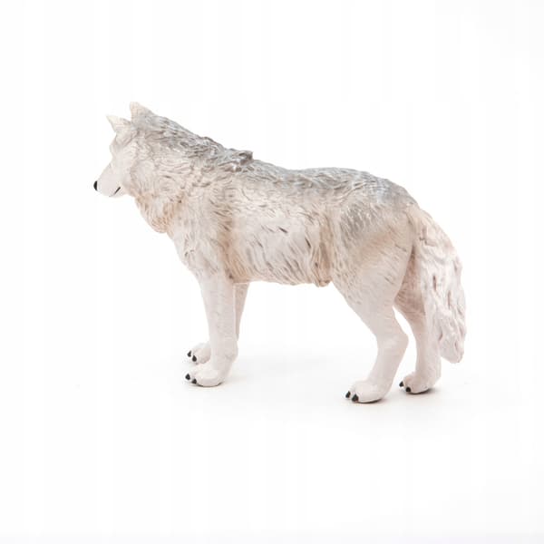 TOY FOR PRESCHOOLERS: ARCTIC WOLF FIGURINE – GIFT TO DEVELOP IMAGINATION