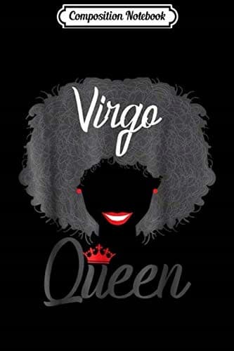 Composition Notebook: Virgo African Girls' Birthday Afro Gift Journal/Notebook