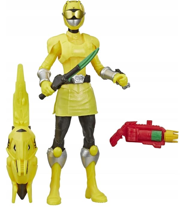POWER RANGERS BEAST-X YELLOW RANGER FIGURINE E8637