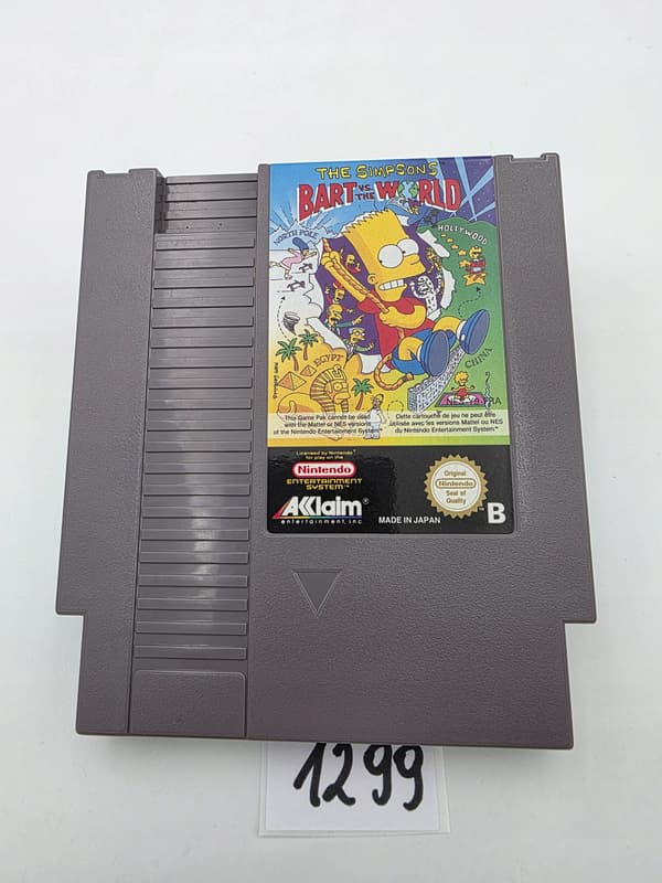 NINTENDO NES THE SIMPSONS: BART VS THE WORLD – ORIGINAL