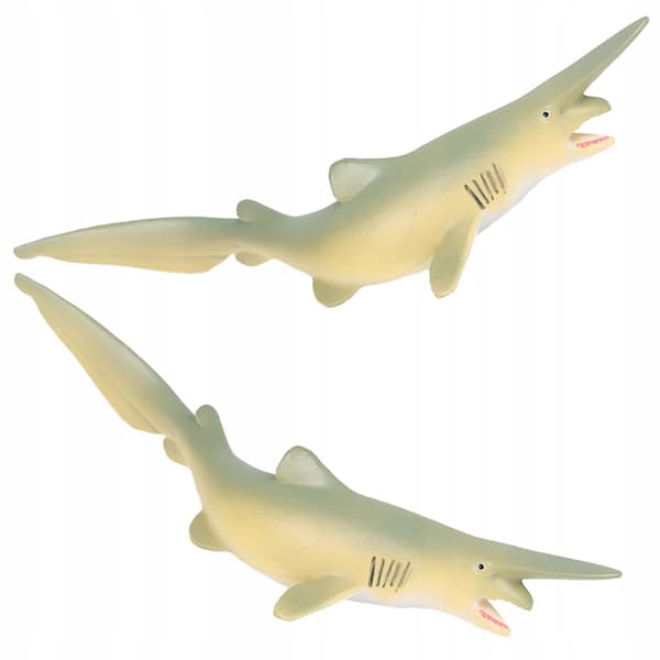 2 PCS. SHARK REPLICA, DESK DECORATION, PVC, MULTICOLOURED