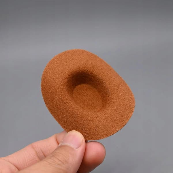 1:6 scale cowboy hat. Collectable handmade item. ‘Pretend & Play’ range. Brown