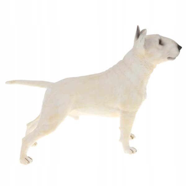 Plastic Bull Terrier Action Figure – Pet Dog Model