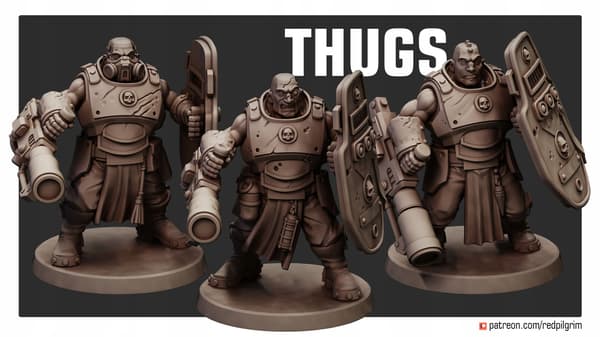 Thugs v1 Red Pilgrim Miniatures 28 mm