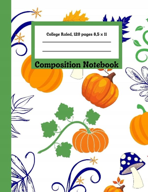 Halloween Composition Book: College-ruled notebook | Lined journal | 120