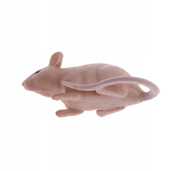 Realistic PVC animal model figurines, educational mouse action figurine