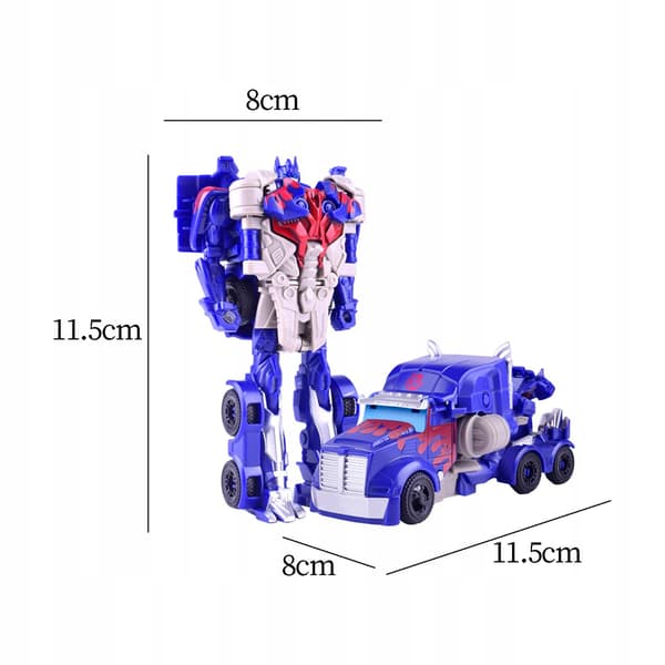 Deformable Robot Toy Model with Articulated Joints and Transformable Car Design – Blue