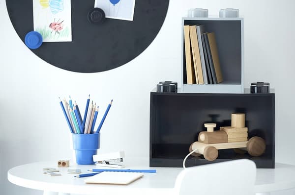 LEGO Brick 4 Room Copenhagen wall shelf, light grey