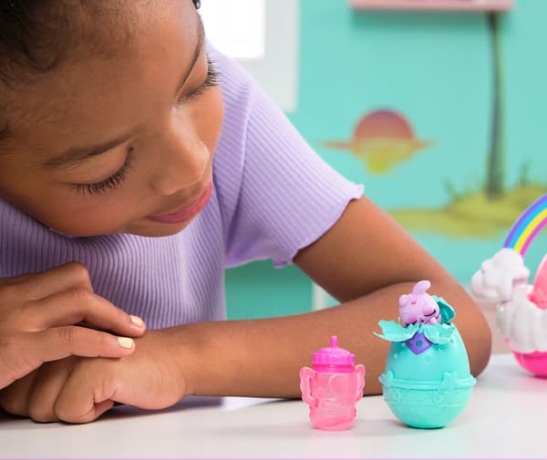 HATCHIMALS FIGURINES – SPRING SET: SPRING BASKET WITH EGGS AND RAINBOW FIGURINES