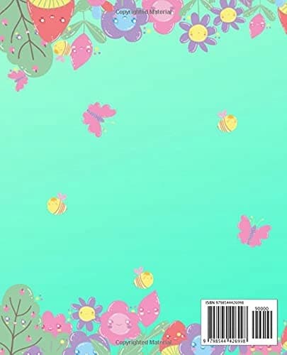 M: Adorable Monogram Initial "M" Composition Notebook for Girls: (7.5 x 9