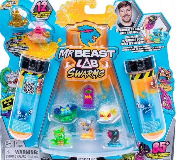 Mr. Beast Mega Lab Swarms 12-Pack Figures Figure Set MrBeast Figure