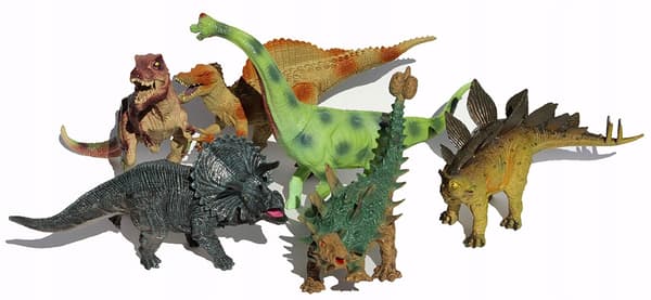 MEGA Rubber Dinosaurs – Set of 6 T-REXs