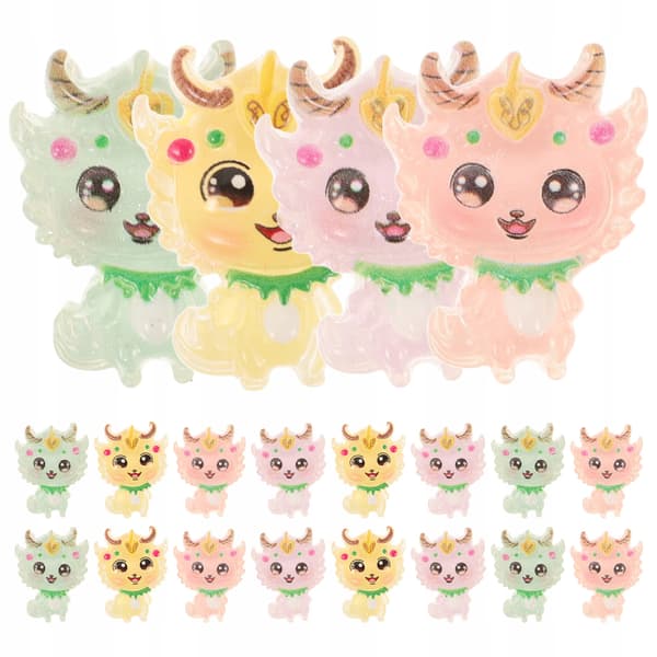 25 resin dragons for decorating mobile phone cases