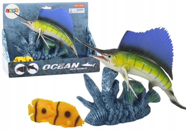Figurine: Swordfish, Spearfish, Coral Reef Fish