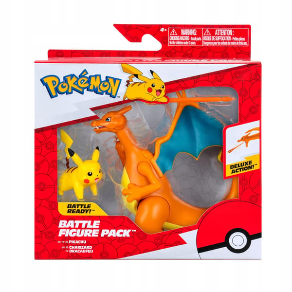 Pokémon Blastoise and Pikachu Battle Figure Pack – Articulated Figure Set