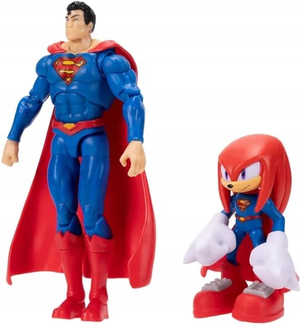 DC X SONIC KNUCKLES SUPERMAN JAKKS FIGURE SET
