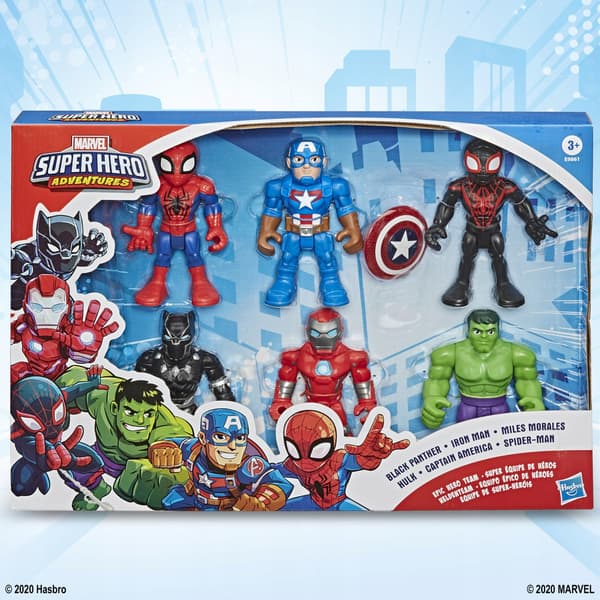 MARVEL SUPERHERO FIGURES – SUPER HERO ADVENTURES – 6 CHARACTERS