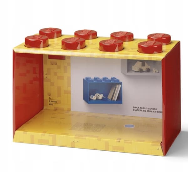 LEGO brick-shaped shelf 41151730, red