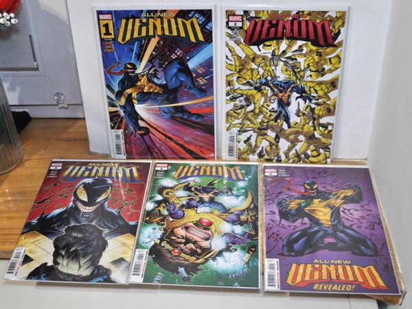 THE PERFECT SET: ALL NEW VENOM 1–5 2025 MARVEL COMICS ANG SC