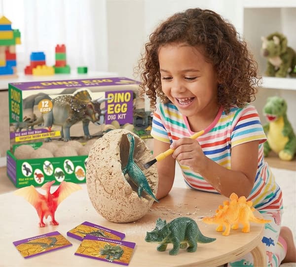 Dinosaur Mine: Archaeological Dig Set with 12 Large Eggs