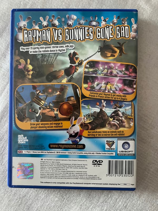 RAYMAN RAVING RABBIDS PS2 LAUNCH EDITION