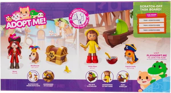 Adopt Me! Rain and Accessory Shop Bundle – Pirates Figure Set