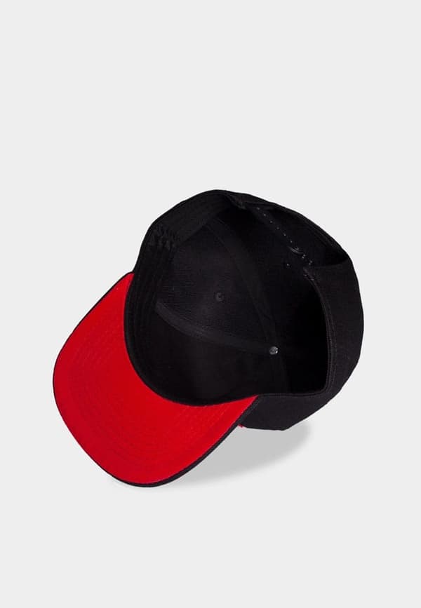 MARVEL LOGO RED AND BLACK CAP