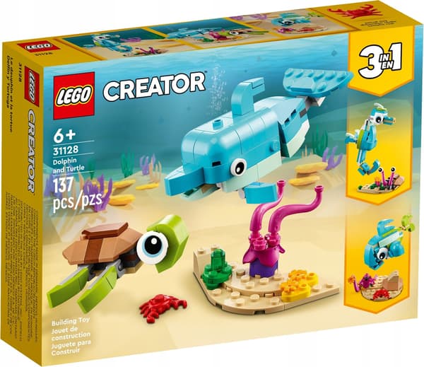 LEGO 31128 Creator 3-in-1 – Dolphin and Turtle