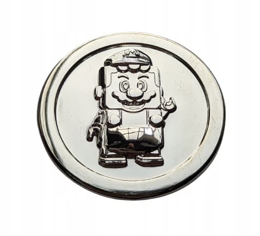 LEGO 5006396silver Super Mario Silver Coin 1pc